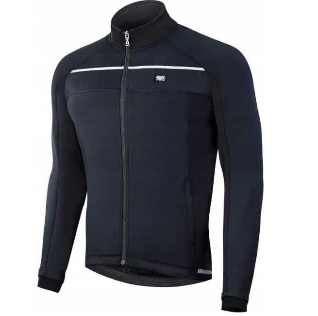 Bluza kurtka rower ODDYCHAJĄCA wiatroszczelna i wodoszczeln czarna XXL
