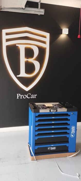 Carinho armário de ferramenta com 6 gavetas cheias + porta lateral