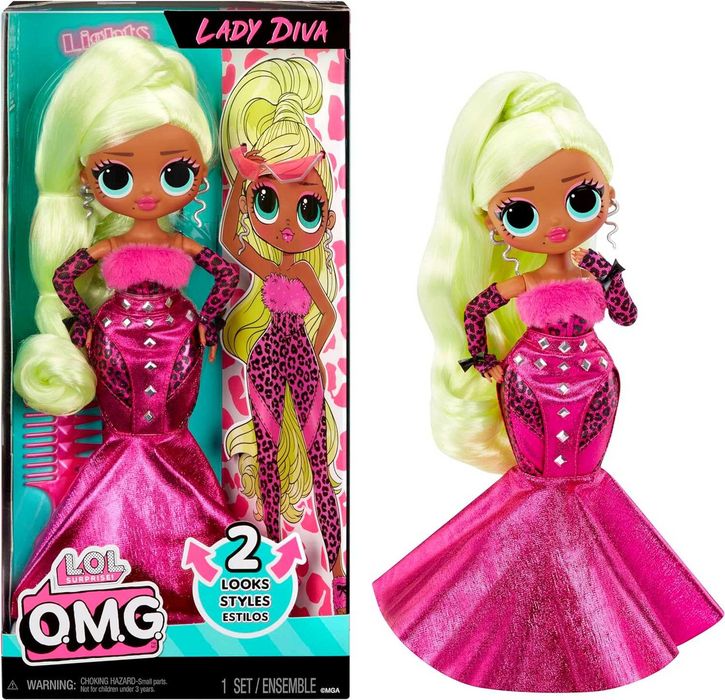 Модна лялька LOL Surprise OMG Lady Diva Multiple Surprises Including