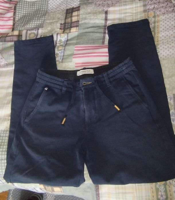 Calça chino Springfield azul tam S