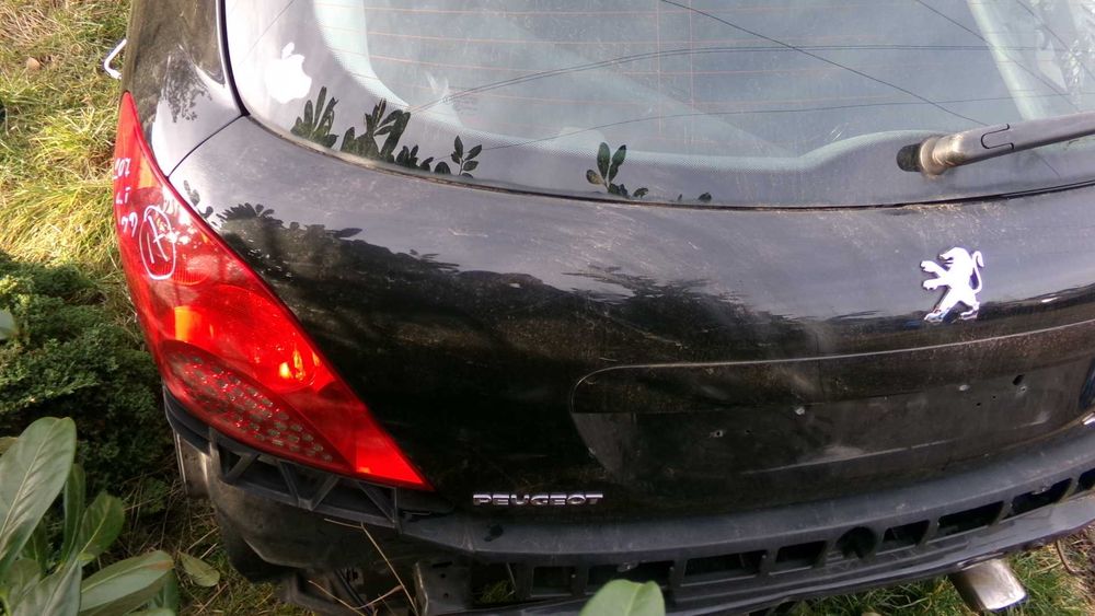 Maj66 Klapa tylna bagażnika peugeot 207 3d czarna wysyłka części