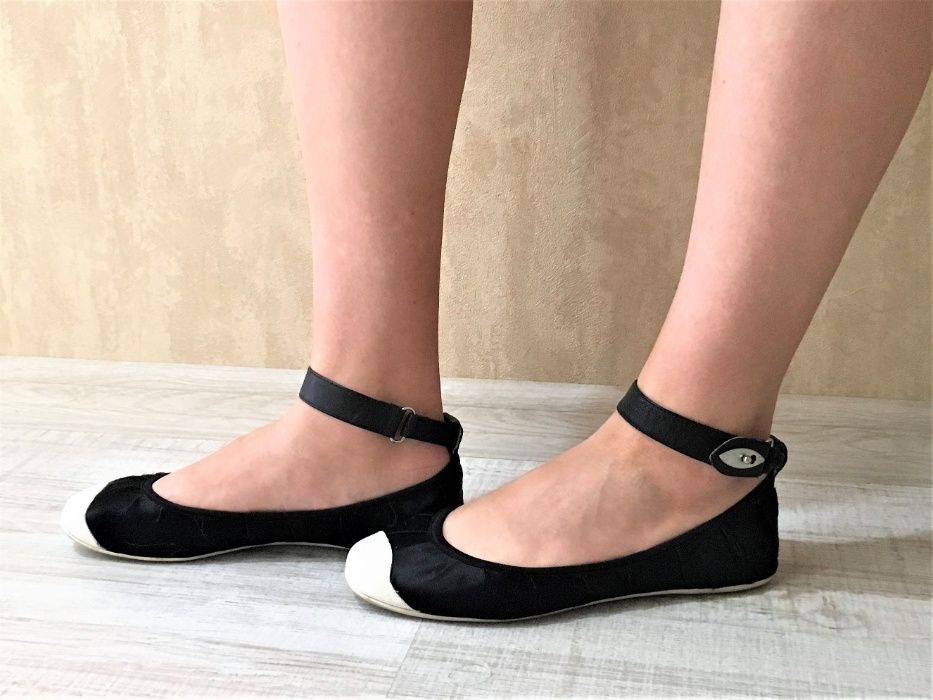 Туфли мокасины лодочки балетки кеды черные NEXT, 38 р.