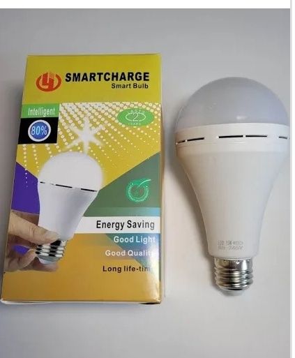 Лампочка акумуляторна з акумулятором 20вт 15 вт 9в аварійна патрон Е27