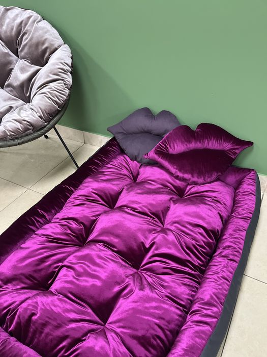 Лежак для собак лежанка для любых пород съемный чехол оксфорд