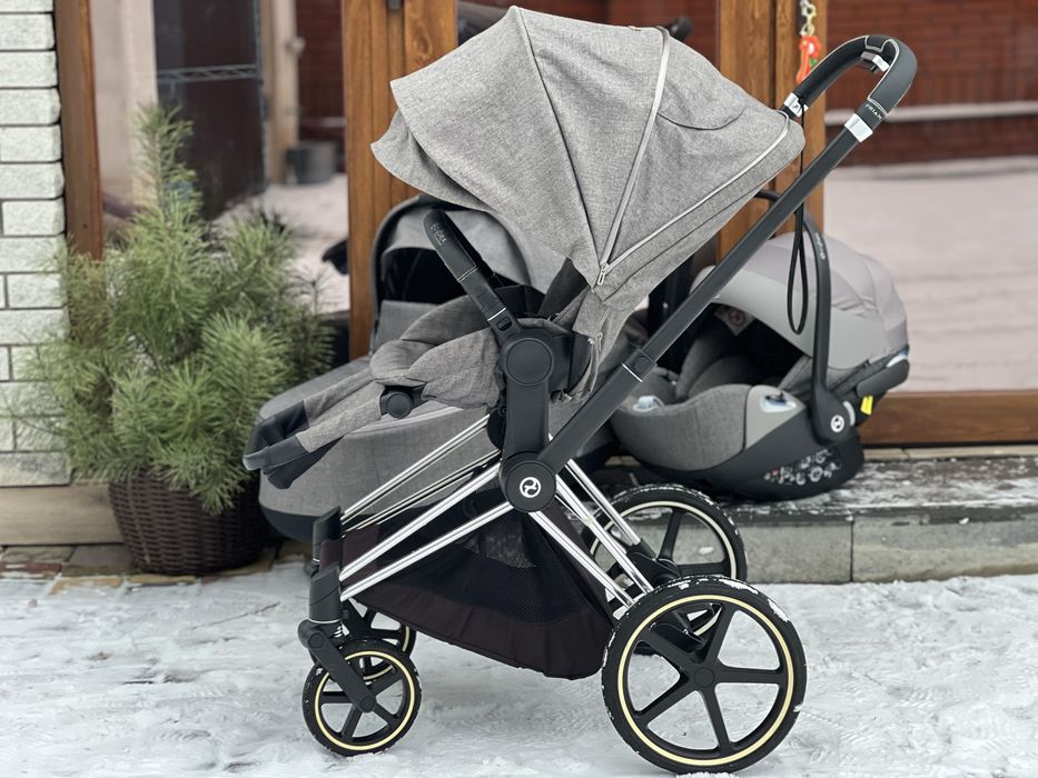 Коляска Cybex Priam 3в1 шасі, люлька, прогулянка, автолюлька cybex