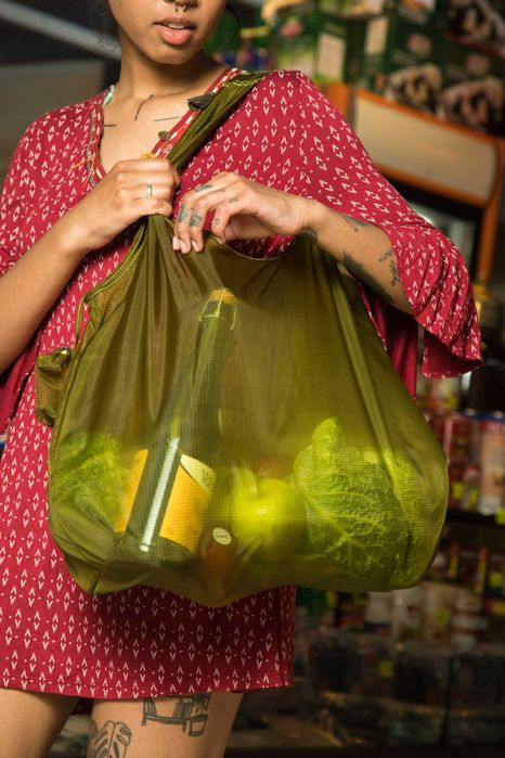 Stylowa eko torba - shopper "Monolite" oliva