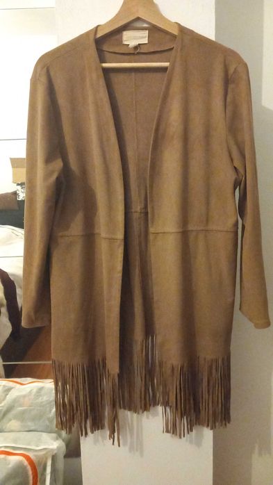 Cardigan aberto com franjas, Springfield-M