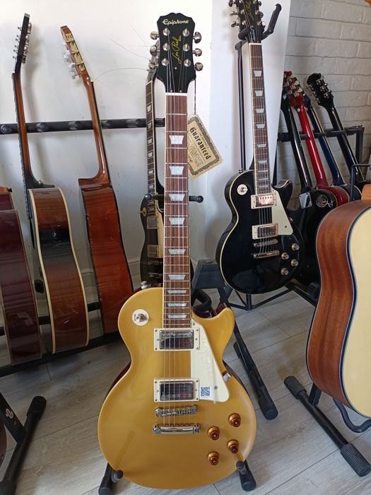 Gitara Elektryczna Epiphone Les Paul Standard  Gold - Nowa/Okazja/Wyprzedaż Magazynowa
