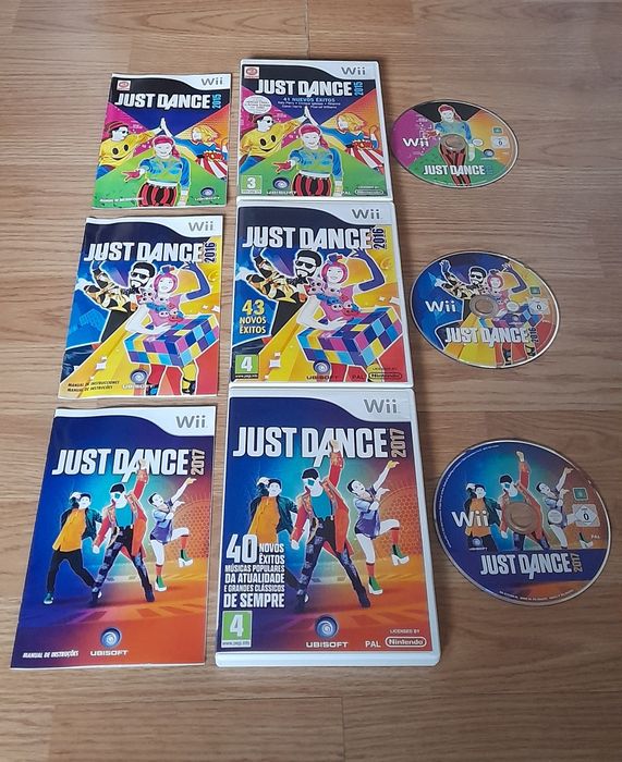 Jogos Originais Wii Just Dance/Super Mario/Sonic - Nintendo Wii/Wii U