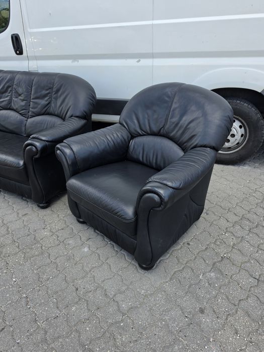 Komplet skórzany jak nowy, TRANSPORT CAŁY KRAJ