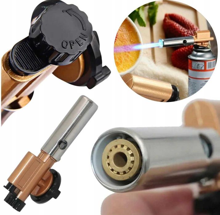 PALNIK GAZOWY ŻELIWNY opalarka na gaz kartusz ręczny