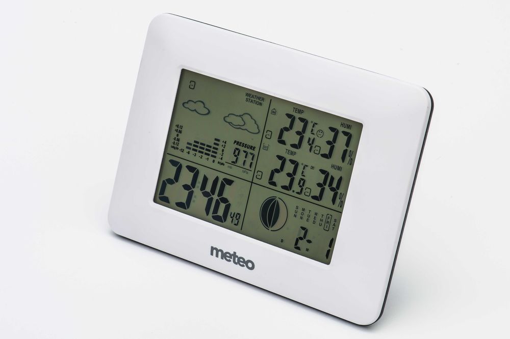 Stacja pogody Meteo SP48 - zegar, czujka - NOWA