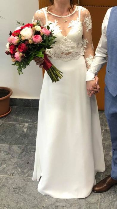 Suknia ślubna bluzka i spódnica, sukieńka ślubna