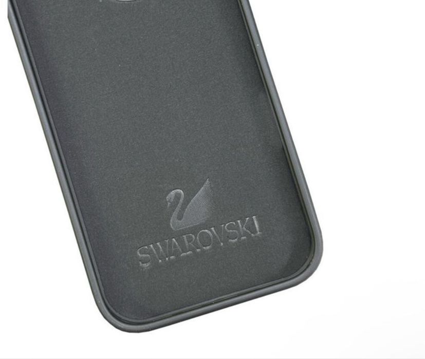 Чохол для iphone 16 pro max з кристалами (чорний)