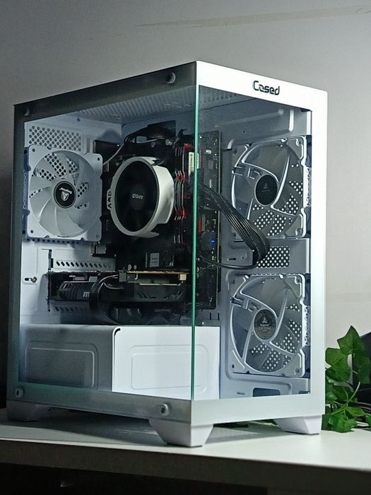 Nowy Biały Komputer Gamingowy PC AMD Ryzen 3 | Nvidia GTX | 8GB DDR4 |