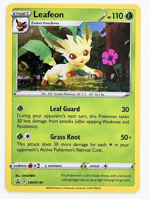 Leafeon-carta pokemon