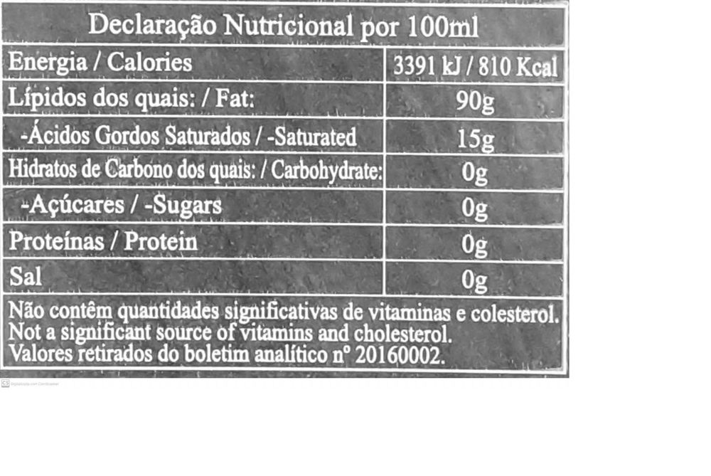 Azeite virgem extra Cova da Beira acidez 0,5