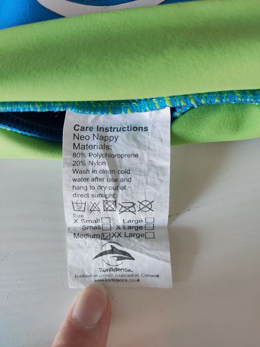 Majtki niemowlęce do pływania neoprenowe M