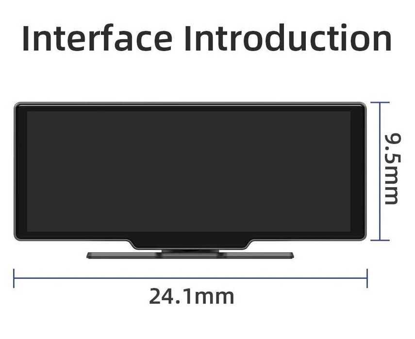 10-calowy przenośny odtwarzacz samochodowy z BT