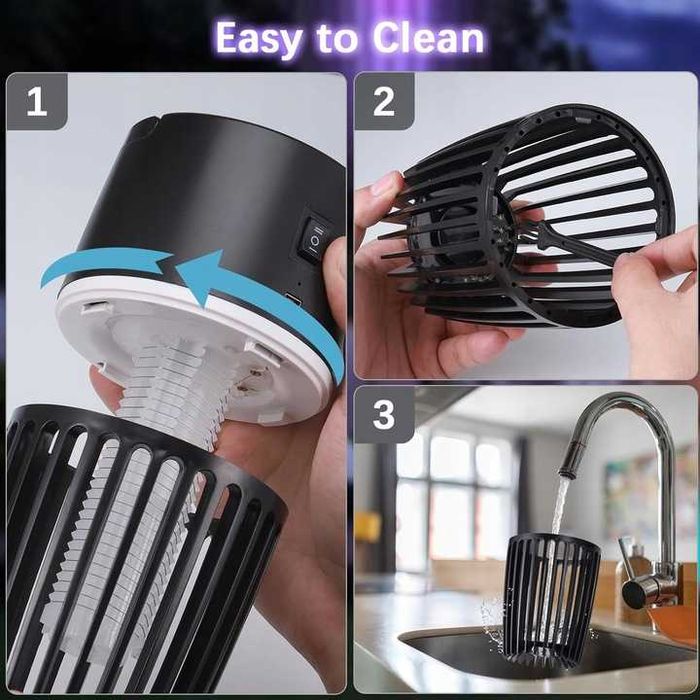 Lampa UV owadobójcza bezprzewodowa 4200V ogród/sypialnia nowa