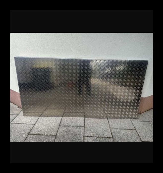 Blacha ryflowana aluminiowa 250x125 gruba 5mm