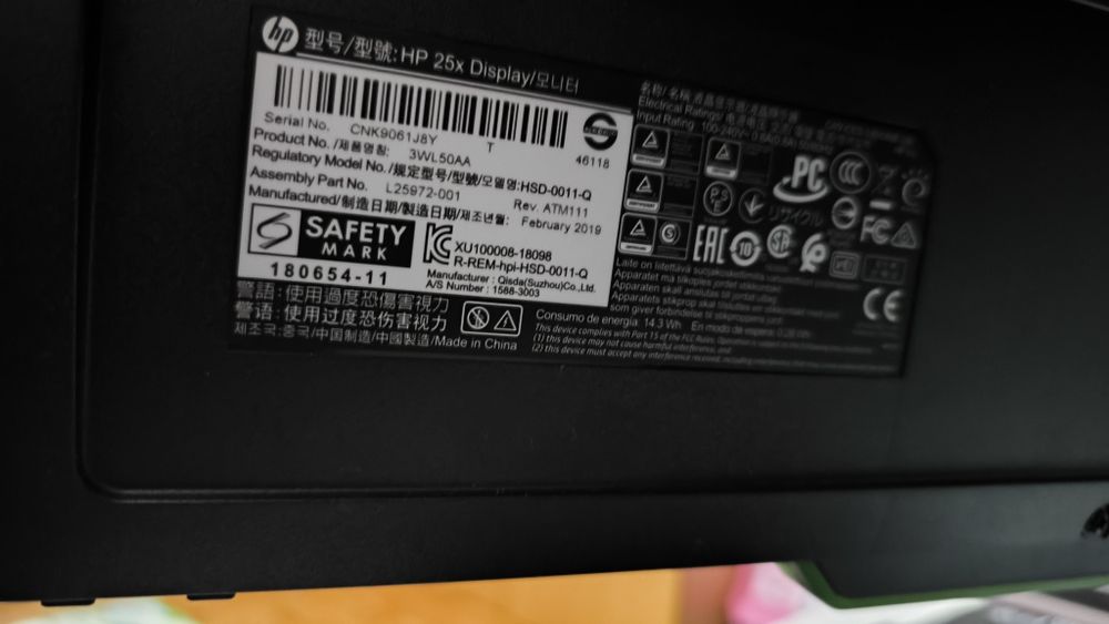 Vendo monitor gaming HP 140