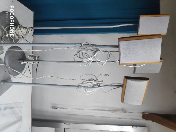 Home cinema kit amplificador mais colunas e d.v.d.