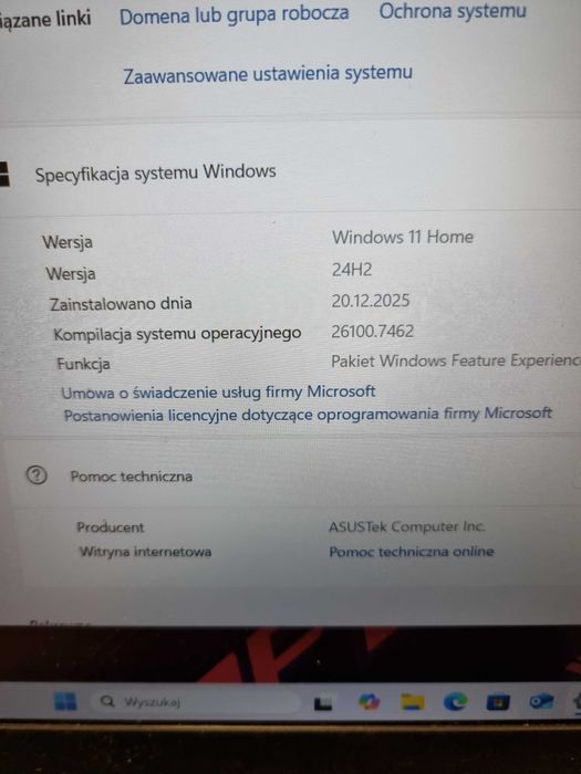 Laptop gamingowy Asus ROG G531GT GTX1650, Intel i5