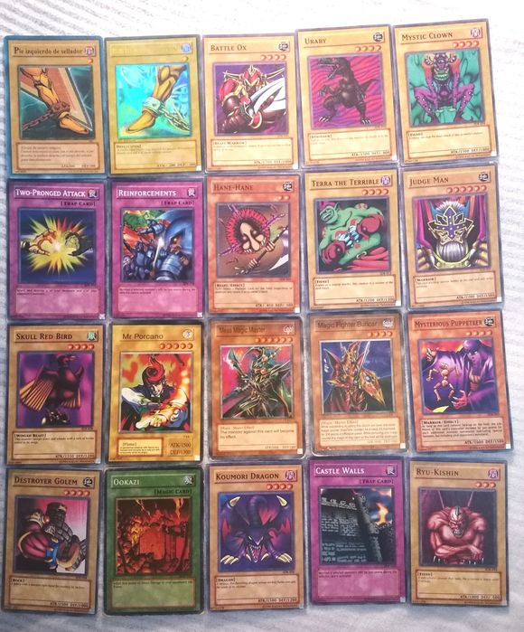 64 cartas YU-GI-OH de 1996