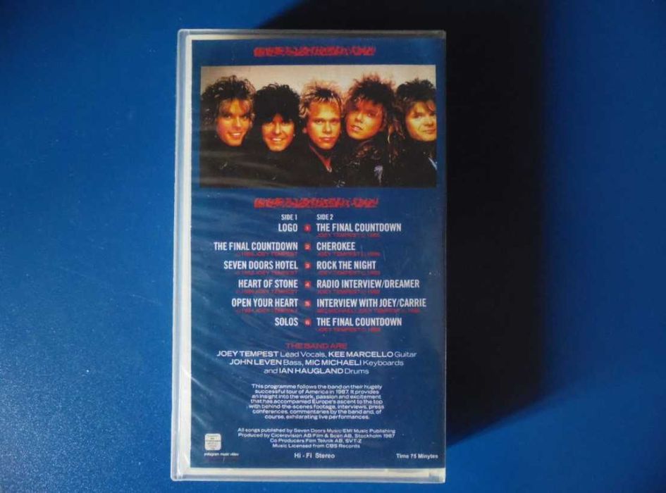 Видеокассета VHS Europe "In America"