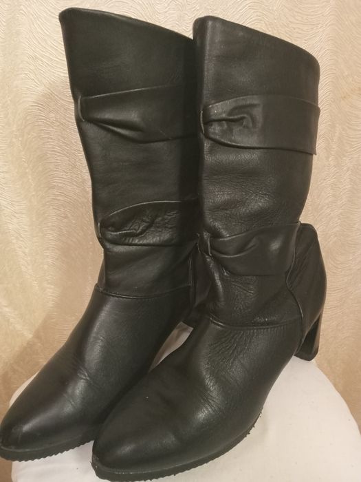 Buty Kozaki damskie czarne 36