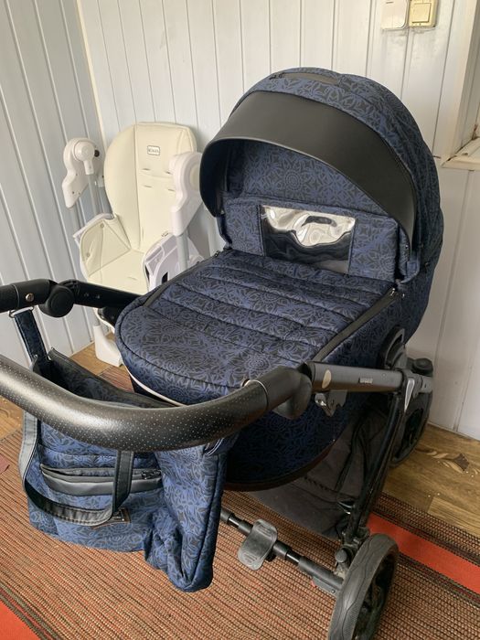 Коляска 2 в 1 Adamex Gallo GA-13 Blue Orient