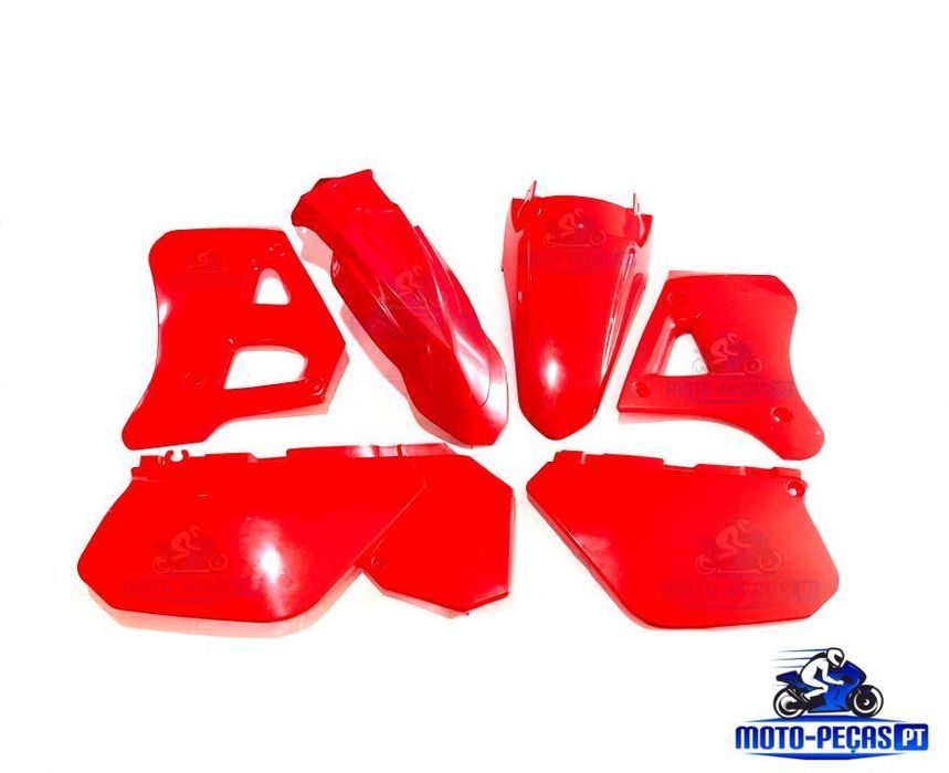 plasticos carenagens  yamaha  dtr 125 dt125r vermelho