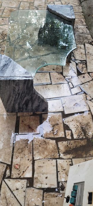 Mesa de sala de estar em Marmore