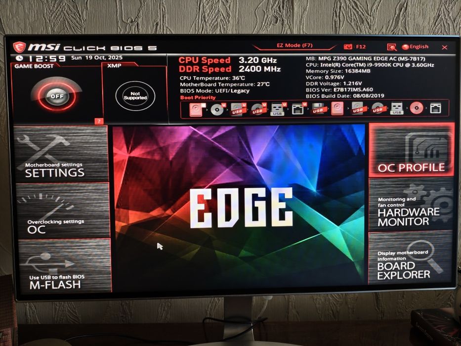 Комп'ютер I9-9900K 16GB