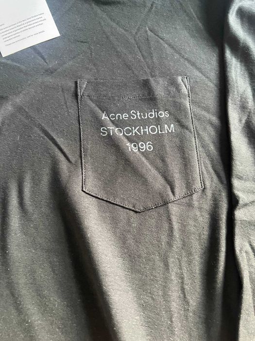 Acne Studios koszulka czarna Black Long Sleeve Xl new