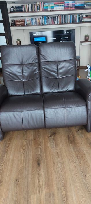 Komplet wypoczynkowy skórzany