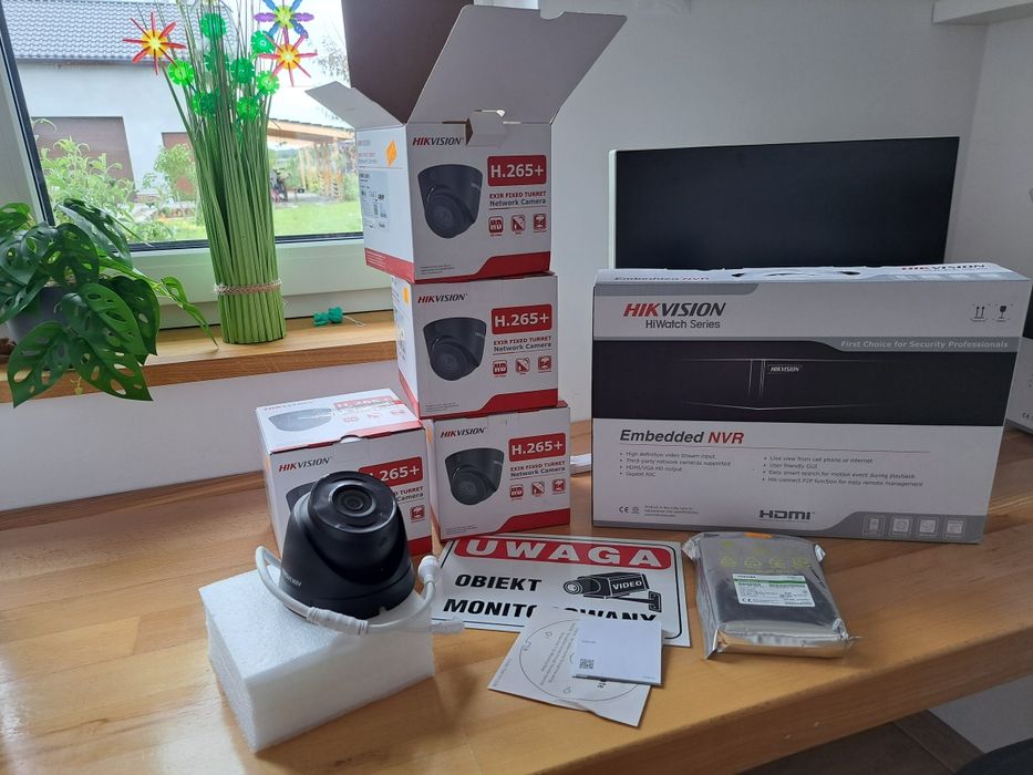 Nowy monitoring 4 kamery + dysk