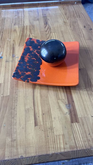 Peça Decorativa ( Prato + Bola )