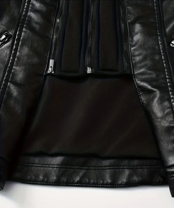 Новая кожаная куртка L