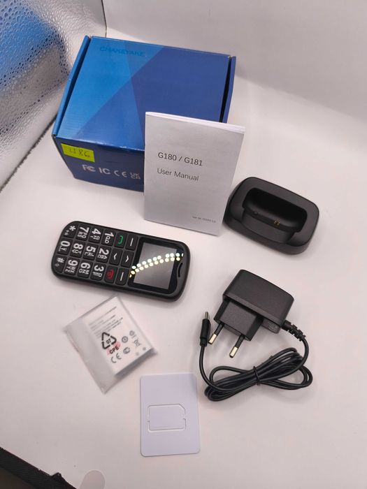 telefon dla seniora G180 czarny