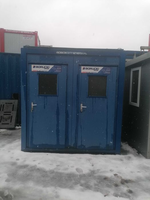 Kontener sanitarny 5, mały sanitariat, podwójna toaleta
