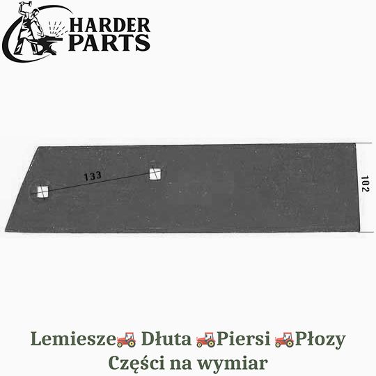 Płoza krótka Unia Grudziądz Oskar 1023/020081/S części do pługa