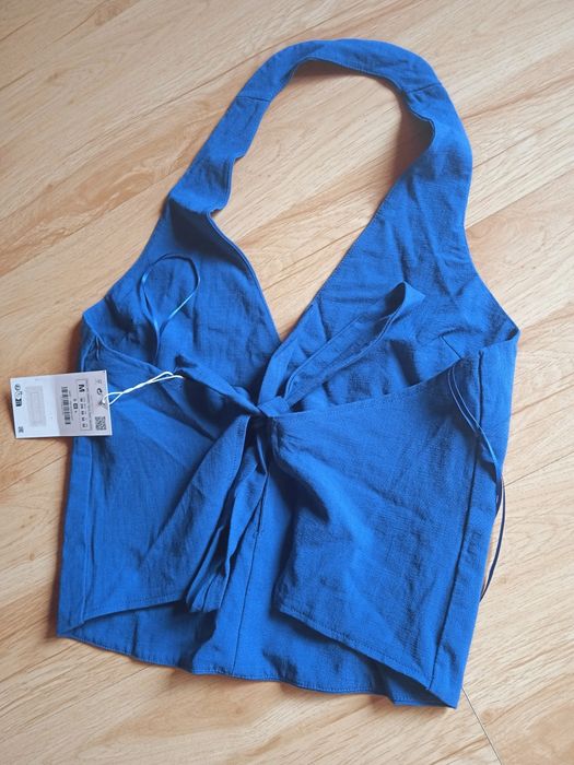 NOWY to z dekoltem szpic Zara r.M 38