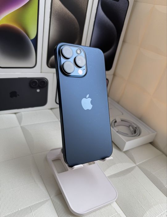 Apple Iphone 15 Pro Max 256GB Blue Titanium Неверлок Фіз сімка
