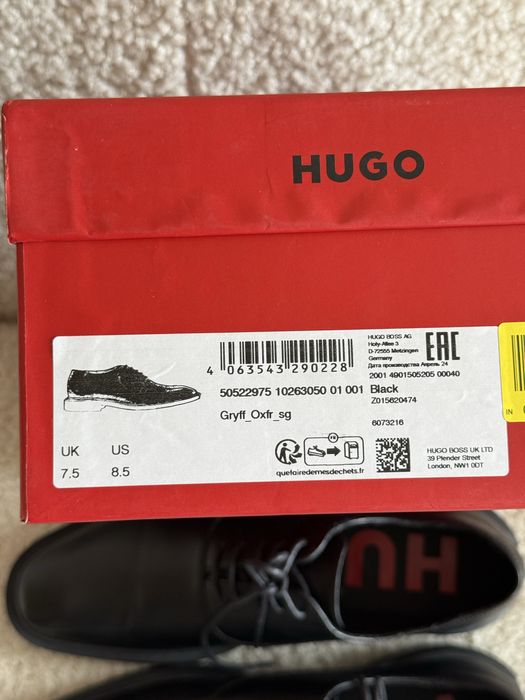 Туфлі чоловічі Hugo Boss 41р