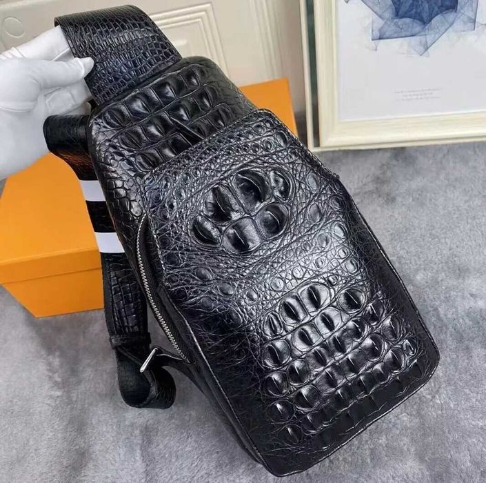 Бананка із крокодилової шкіри - ручна робота