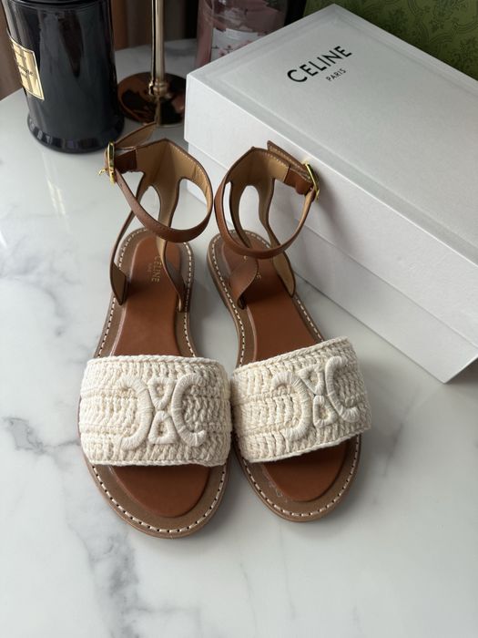 Sandały Celine brown leather