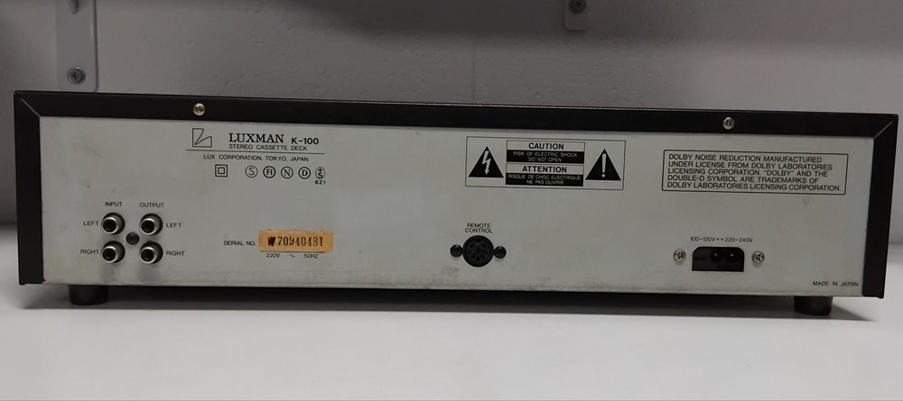 LUXMAN deck cassettes K-100