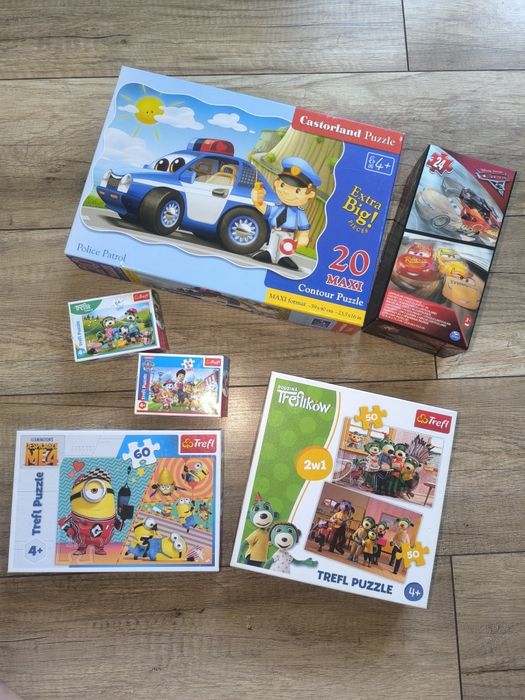 puzzle komplet 6 zestawów